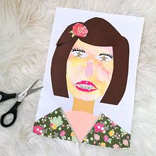 Mon projet du cours : Illustration d’histoires avec du papier - Autoportrait. Traditional illustration, Collage, Paper Craft, Children's Illustration, Creating with Kids, and Narrative project by audrey_gravelat - 10.15.2022