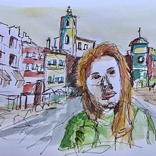Mein Abschlussprojekt für den Kurs: Aquarellsketching: Drück deine Ideen aus . Un proyecto de Ilustración tradicional, Bocetado, Creatividad, Dibujo, Pintura a la acuarela y Sketchbook de Ute Schönerstedt - 15.10.2022