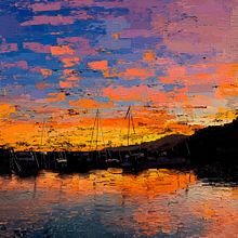 Sunset over the waters by Rod Lovell - A Guide to Creating Digital Portraits. Fine Arts, Painting, Digital Illustration, Digital Painting, Watercolor Painting, Acr, lic Painting, Oil Painting, Traditional illustration, Vector Illustration, Arts, and Crafts project by Rod Lovell - 10.11.2022