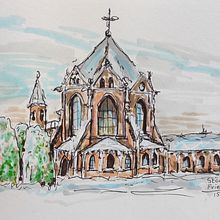 Friedhof. Traditional illustration project by Kirsten - 10.16.2022