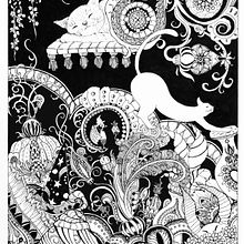 My project for course: Fairy-Tale Illustration with Pen and Ink. Un proyecto de Dibujo, Dibujo artístico e Ilustración con tinta de Kitty Wong - 15.10.2022