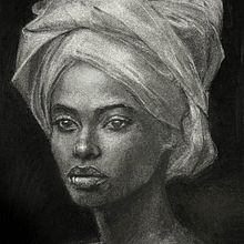 Retrato - Carboncillo. Un projet de Dessin, Dessin de portrait, Dessin réaliste , et Dessin artistique de W4D - 05.04.2022