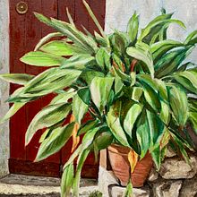 Mi proyecto del curso: Pintura realista al óleo: el color en la vegetación. Artes plásticas, Pintura, Pintura a óleo e Ilustração naturalista projeto de Pascale Colin - 16.10.2022