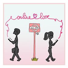 Mein Abschlussprojekt für den Kurs: Ideen illustrieren: Liebe im Internetzeitalter. Projekt z dziedziny Trad, c, jna ilustracja,  R, sunek, Ilustracja c, frowa, R, sunek c i frow użytkownika Babsi Heindl - 16.10.2022