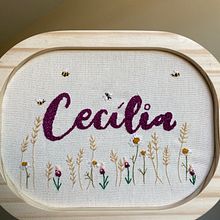 Meu projeto do curso: Técnicas básicas para bordado de letras. Embroider, and Textile Design project by Rebecca Tavares - 10.16.2022