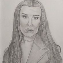 Retrato de Millie Bobby Brown. Pencil Drawing project by Sandra Lorenzo - 10.16.2022