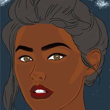 Mi proyecto del curso: Retratos digitales: dibuja personajes femeninos con luz natural. Un proyecto de Diseño de personajes e Ilustración digital de Tatiana Garcia - 13.10.2022