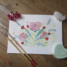 Mon projet du cours : Création d’une composition florale à l’aquarelle. Traditional illustration, Fine Arts, Painting, Watercolor Painting, Botanical Illustration, and Naturalistic Illustration project by Laurence MUNOZ - 10.17.2022
