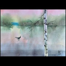 My project for course: Atmospheric Landscapes in Watercolor . Fine Arts, Painting, and Watercolor Painting project by Kate - 10.17.2022