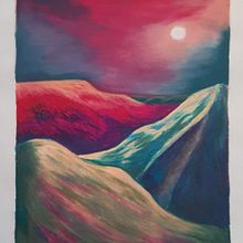 My project for course: Landscapes with Oil Pastels and Crayons: Playing with Light. Traditional illustration, Fine Arts, Pencil Drawing, Drawing, and Artistic Drawing project by clarazmjordan - 10.16.2022