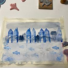 Mi proyecto del curso: Creación de sellos para composiciones ilustradas. Traditional illustration, Arts, Crafts, Fine Arts, and Printing project by Rina Melconian - 10.18.2022