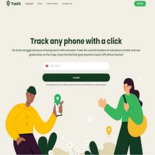 Trackit - rastreador de número de telefone. Traditional illustration project by irenee717 - 10.18.2022