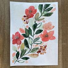 Mój projekt z kursu: Piękno akwarelowych kwiatów: poczuj więź z naturą. Projekt z dziedziny Trad, c, jna ilustracja,  Malarstwo, Malowanie akwarelą, R i sunek botaniczn użytkownika maritima - 17.10.2022