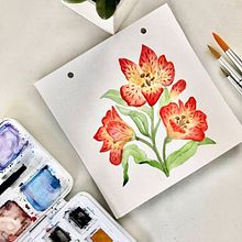 Meu projeto do curso: Aquarela botânica: ilustre a anatomia das flores. Traditional illustration, Fine Arts, Painting, Drawing, Watercolor Painting, and Botanical Illustration project by Gisele Harano - 10.18.2022