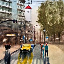 Mi proyecto del curso: Paisajes urbanos en acuarela Ein Projekt aus dem Bereich Bildende Künste, Aquarellmalerei und Architektonische Illustration von Gregorio Lopez - 17.10.2022