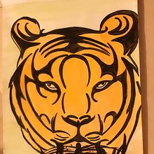 Save The Tiger. Painting project by kaurkarandeep_07 - 10.19.2022