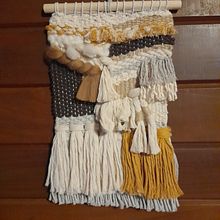 Meu projeto do curso: Técnicas de tecelagem manual para iniciantes. Arts, Crafts, Decoration, Fiber Arts, Weaving, and Textile Design project by Simone Faillace - 10.19.2022