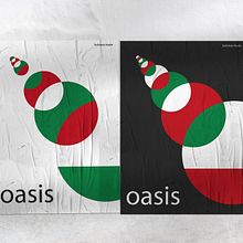 Oasis, poster. Un proyecto de Diseño de carteles e Ilustración tradicional de Oliver Albergo - 19.10.2022
