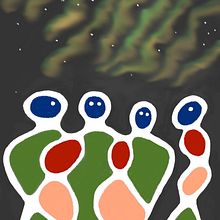 Northern Lights. Un progetto di Illustrazione tradizionale, Ricamo e Papercraft di Sandra Peers - 25.10.2022