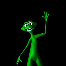 Camaleão - Meu projeto do curso: Rigging: articulação corporal de um personagem 3D. 3D, Rigging, Character Animation, and 3D Animation project by Alexandre Uliach - 10.17.2022