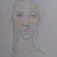 Meu projeto do curso: Desenho de retratos vibrantes com lápis de cor. Un progetto di Disegno, Disegno di ritratti, Sketchbook e Disegno con matite colorate di Andrea Oliveira sow - 21.12.2023