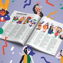 Horóscopo para Revista Ohlalá (ARG). Un proyecto de Ilustración tradicional y Dibujo digital de Flopa ☺ - 20.10.2022