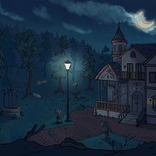 Rediseño de la casa Key de Locke & Key. Projekt z dziedziny Ilustracja c, frowa i Concept art użytkownika Diana Urbina Arias - 21.10.2022