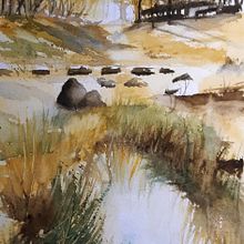 Mon projet du cours : Paysages naturels à l’aquarelle. Projekt z dziedziny Malowanie akwarelą użytkownika 63leyna79 - 17.10.2022