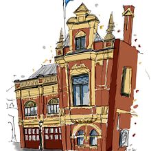 My project for course: Expressive Architectural Sketching with Colored Markers l. Sketching, Drawing, Architectural Illustration, Sketchbook & Ink Illustration project by Kim Lowe - 10.18.2022