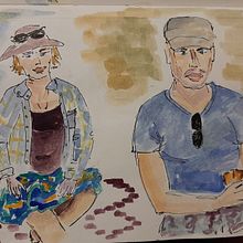Watercolour sketch as art therapy. Een project van Traditionele illustratie van Xenia Novosilska - 22.10.2022