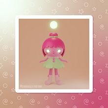 My project for course: Kawaii Character Creation in 3D with Blender . Traditional illustration, Character Design, Digital Illustration, 3D Modeling, and Manga project by Joanna Strutynska - 10.22.2022