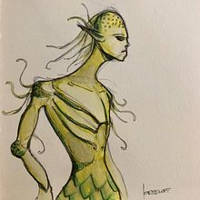 Mi proyecto del curso: esbozos de criaturas marinas. Ilustração tradicional, Criatividade, Desenho, e Sketchbook projeto de j_morenofernandez - 22.10.2022