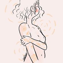 Chica con tatuajes. Un proyecto de Ilustración tradicional de Irene ML - 22.10.2022