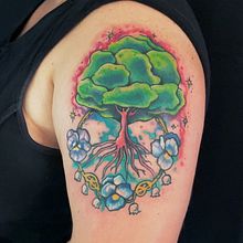 My project for course: Watercolor-Style Tattoo Techniques: Creating Art on Skin. Traditional illustration, Painting, Watercolor Painting, and Tattoo Design project by Faith Wynn - 12.15.2022