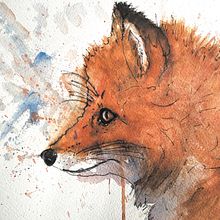 My project for course: Expressive Animal Portraits in Watercolor. Een project van Traditionele illustratie, Aquarelschilderen, Schilderij y Craft van whereisyvonne - 23.10.2022