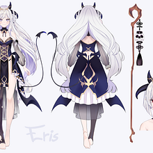 My Original Character Eris. Traditional illustration project by Yaya Chan - 10.23.2022