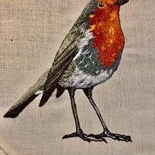 Mon projet du cours : Peindre avec du fil : techniques d’illustration textile. Traditional illustration, Embroider, and Textile Design project by valerie_vilette_mail - 10.23.2022