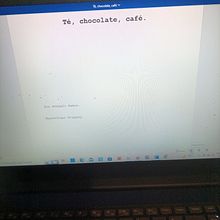 Té, chocolate, café. Script, and Fiction Writing project by Gonzalo Ramos Coelho - 10.22.2022