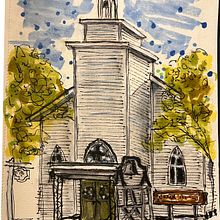 My project for course: Expressive Architectural Sketching with Colored Markers. Un progetto di Bozzetti, Disegno, Illustrazione architettonica, Sketchbook e Illustrazione con inchiostro di Rufus Walsh - 13.10.2022