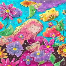 Mi proyecto del curso: Ilustración de fantasía con estilo propio. Un proyecto de Ilustración tradicional, Dibujo, Ilustración digital, Pintura a la acuarela y Teoría del color de Paulina Esperanza Guerrero Rojas - 24.10.2022