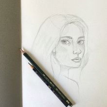 Ritratto ragazza 3/4 . Een project van Traditionele illustratie van Viola Graziosi - 24.10.2022