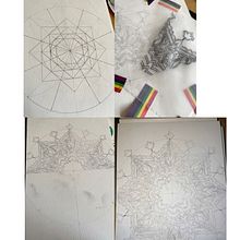 My project for course: Introduction to Islamic Art: Create Biomorphic Patterns. Painting, Pattern Design, Drawing, Watercolor Painting & Ink Illustration project by sophi4 - 10.24.2022