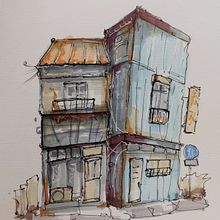 Il mio progetto del corso: Disegno architettonico espressivo con pennarelli colorati. Sketching, Drawing, Architectural Illustration, Sketchbook & Ink Illustration project by Simona Soldera - 10.24.2022