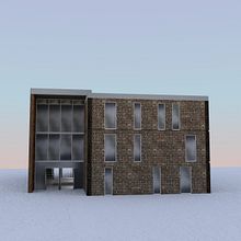 Modelado de Edificio Consistorial Alto del Carmen. Un projet de Modélisation 3D de Darius Ionut Abrudan - 24.10.2022