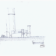 My project for course: Expressive Architectural Sketching with Colored Markers. Sketching, Drawing, Architectural Illustration, Sketchbook & Ink Illustration project by Mark - 10.25.2022