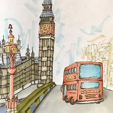 London. Sketching, and Sketchbook project by mariana_levischi - 10.24.2022