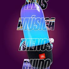 Bocina JBL. Photomontage, Design, and Advertising project by Nery Castillo - 10.25.2022