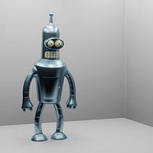 Futurama robots. 3D, Design, Film, Video, TV, Animation, Fine Arts, Game Design, Motion Graphics, and Character Design project by Raúl García Paredes - 10.25.2022
