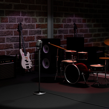 Jazz club. Design, Music, Motion Graphics, 3D, Character Design, Fine Arts, Game Design, and Graphic Design project by Raúl García Paredes - 10.25.2022
