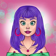Mon projet du cours : Portrait de personnages féminins avec Procreate. Traditional illustration, Digital Illustration, and Digital Drawing project by Naomi Junior Blanchette - 10.25.2022